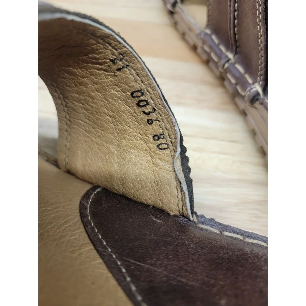 Stetson Men’s Sanded Brown  Sandal 10 EUC